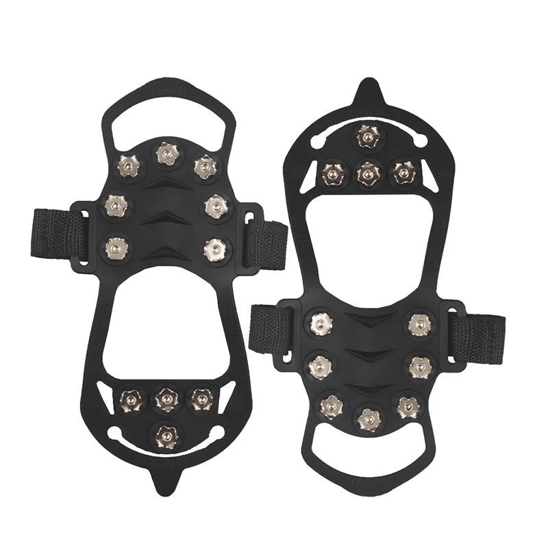 Hiking Shoe Covers Outdoor 11 Tooth Skates Non-slip Crampons Non-slip Wear-resistant Shoe Covers Strong Safe Wear-resistant