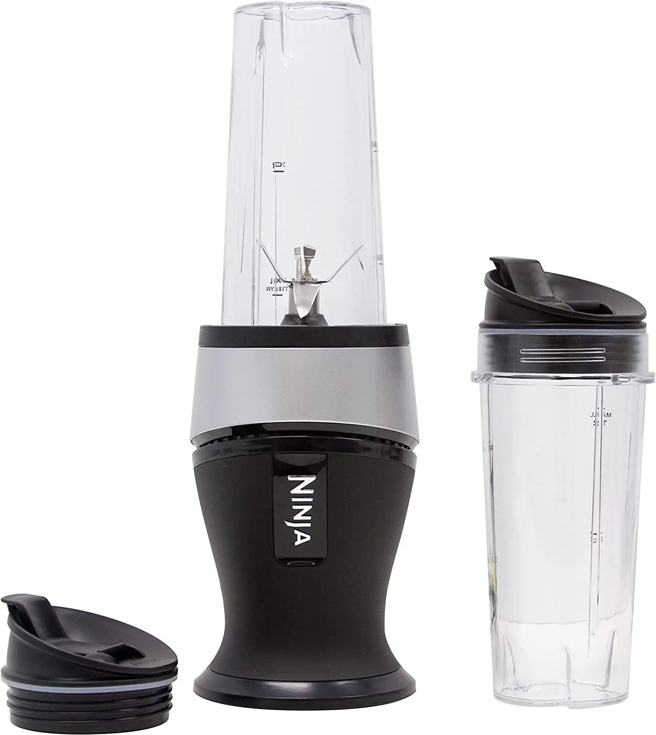 

QB3001SS Fit Compact Personal Blender, for Shakes, Smoothies, Food Prep, and Frozen Blending, 700-Watt Base and (2) 16-oz. Cups