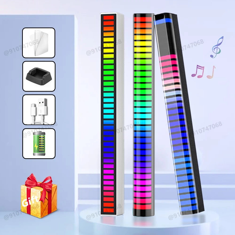 Светодиодная ленсветильник RGB с музыкальным управлением управление звуком пикап