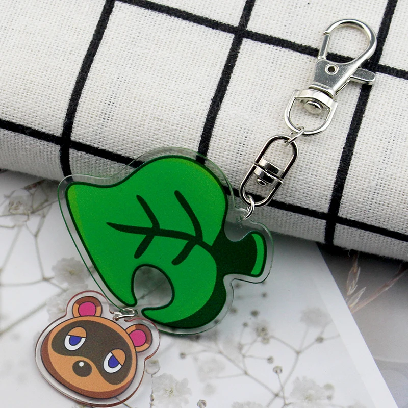 Фото Kawaii акриловый кулон брелок Animal Crossing брелок игровые украшения для фанатов девочек и мальчиков ежедневный подарок на день рождения для школы №5