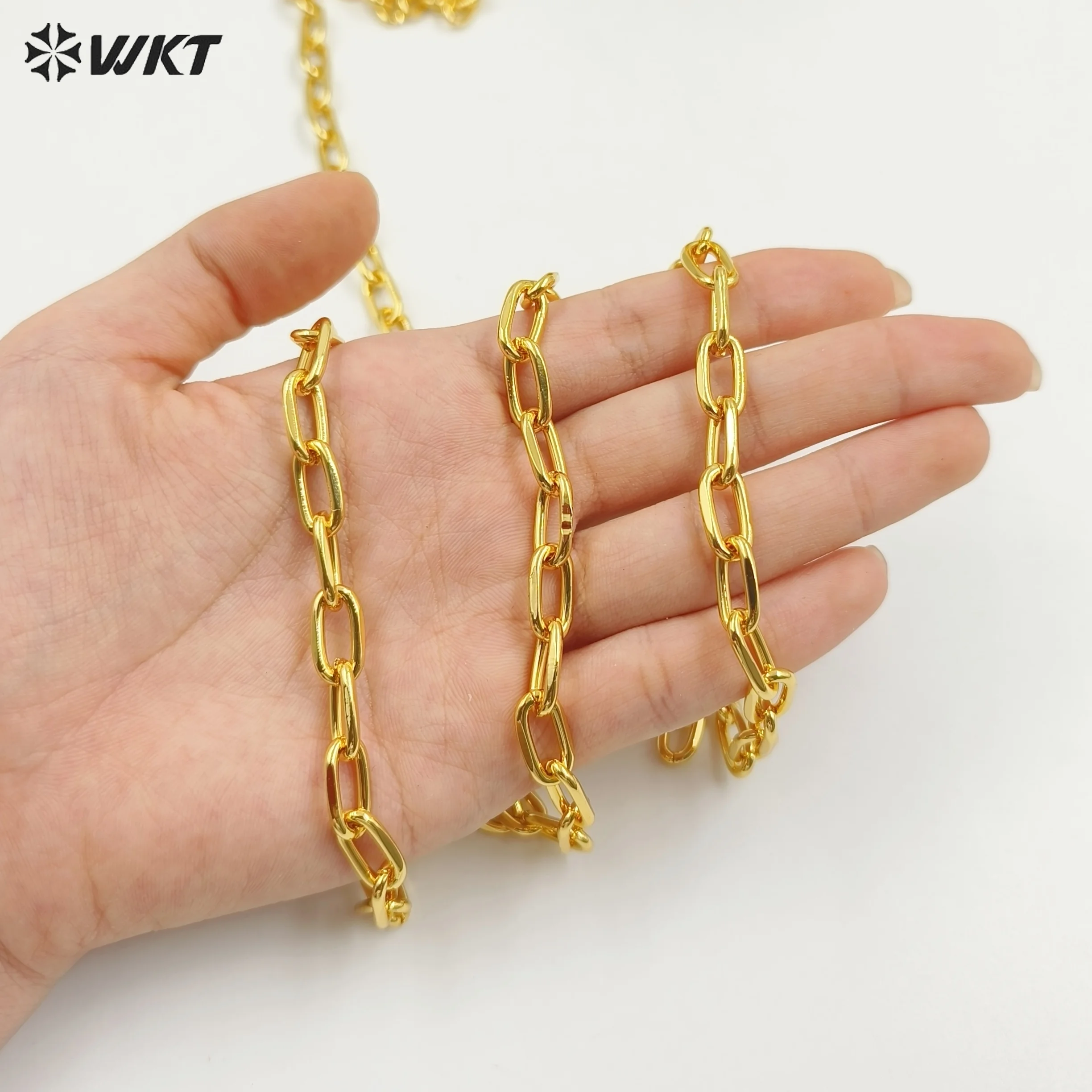 Новые стили сварная цепочка-крест из настоящего золота 18 карат аксессуары сделай