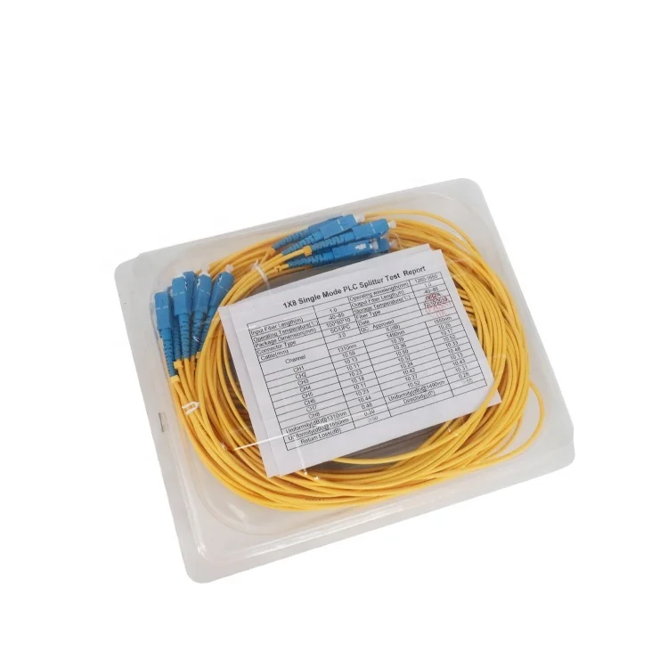 

Single Mode Fiber Optical ABS Box Type 1x16 Coupler PLC Splitter without connector