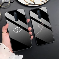heart queen case for oneplus 9 pro 10 8 8t 7t 7 6t 6 pro 9r 9rt 5g tempered glass cover for one plus nord n10 n100 2 5g fundas