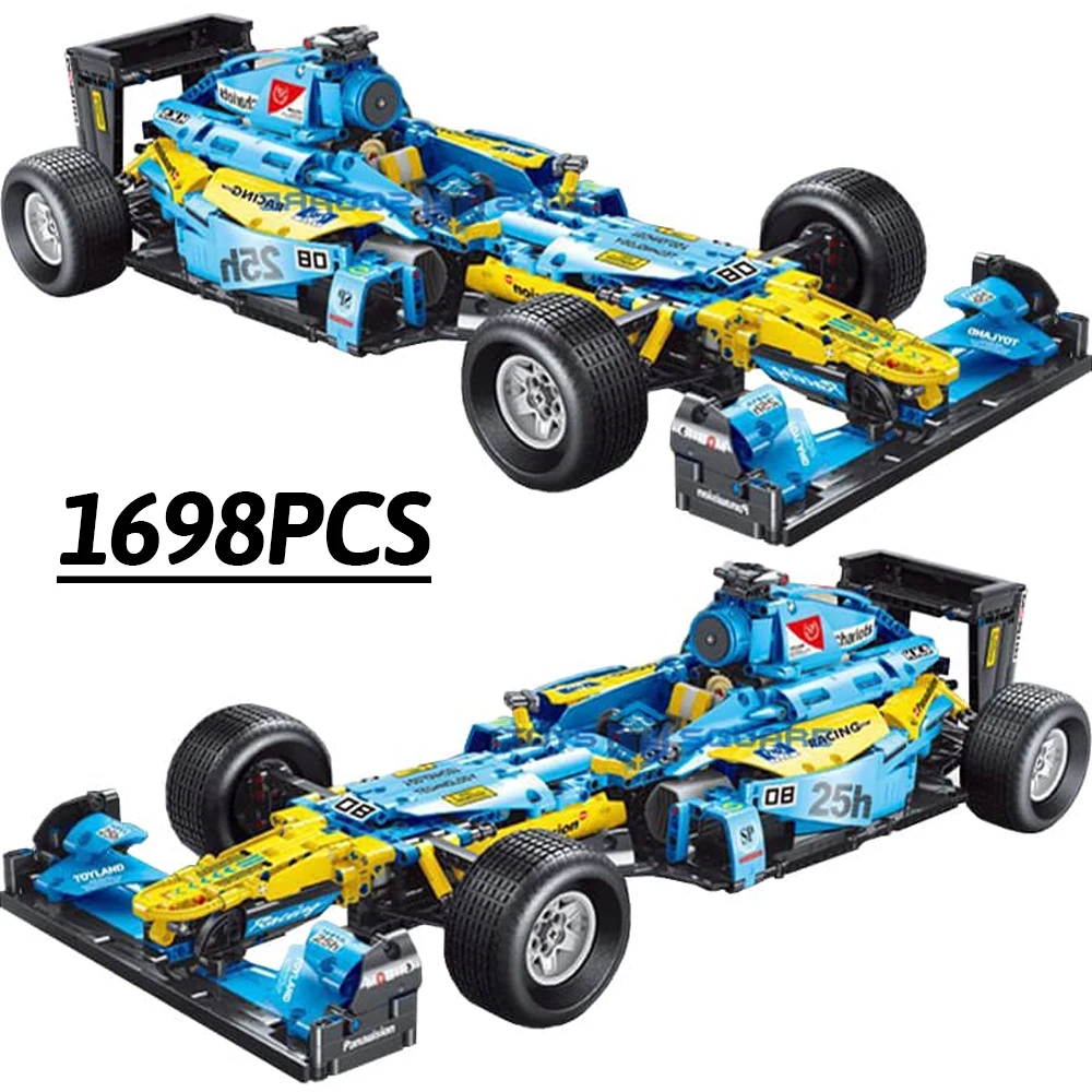 

Creative Expert High-tech Formula F1 Super Racing Car T5008 1698pcs Static Version Moc Bricks Technical Model Building Blocks