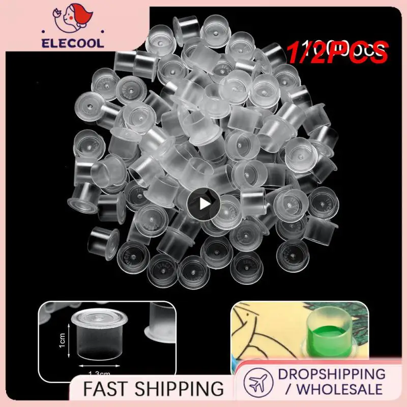 

1/2 шт., пластиковые колпачки для тату-чернил