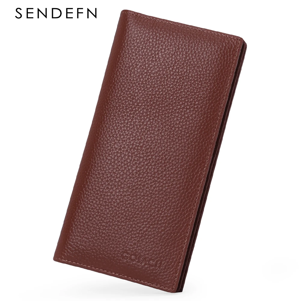 Genuine Leather Women's Wallets Long Ladies Wallet Clutch Money Bag Design Purse Fashion Purses Cards Holder