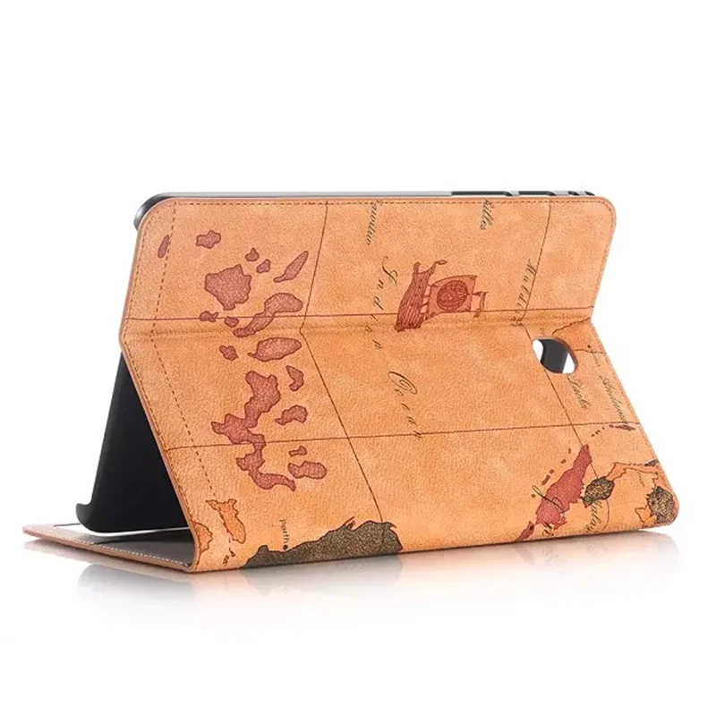 Магнитный умный чехол из искусственной кожи с картой мира для Samsung Galaxy Tab A 8 0 T350 T351