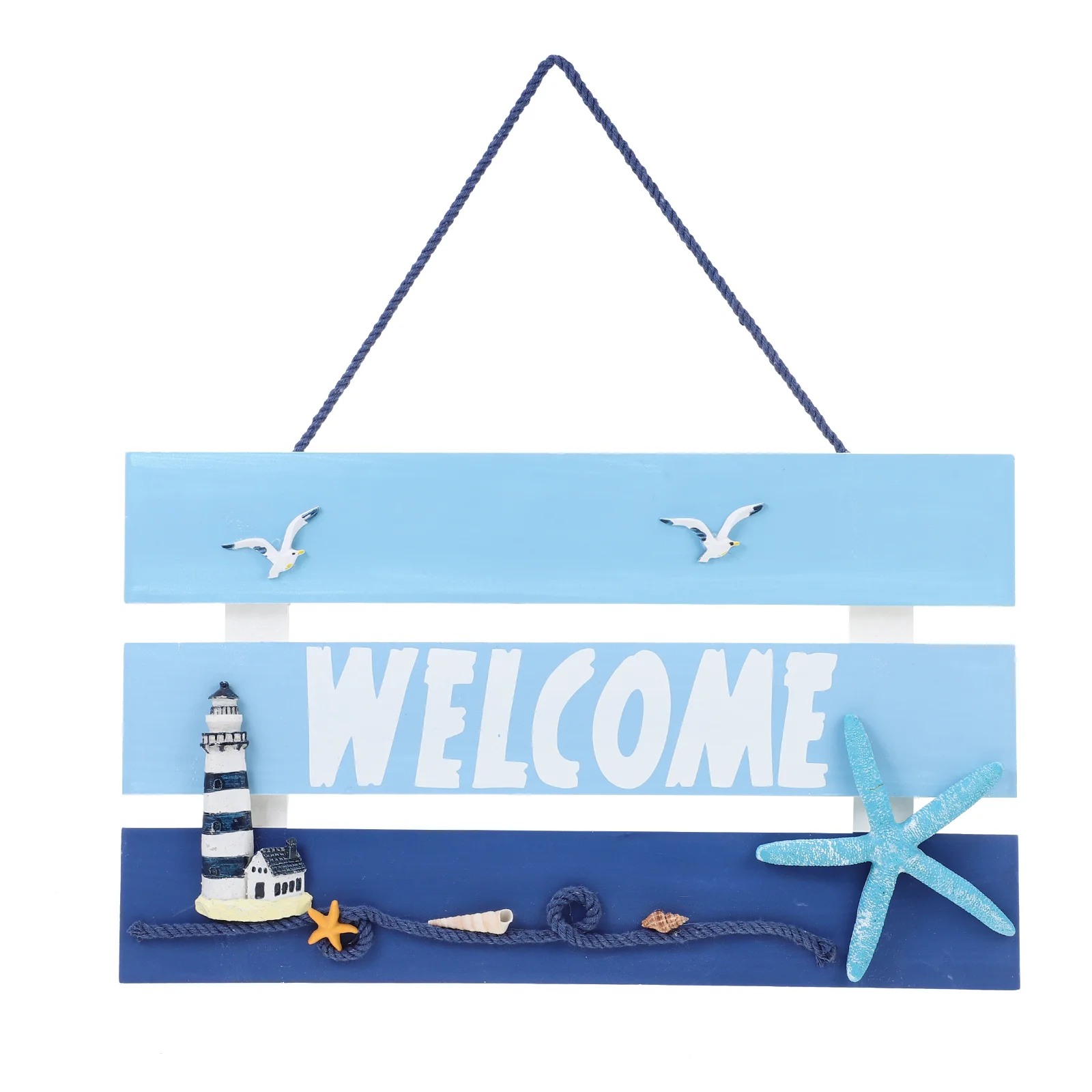 

Restaurant Wall Wooden Hanging Ornament Mediterranean Themed Welcome Sign