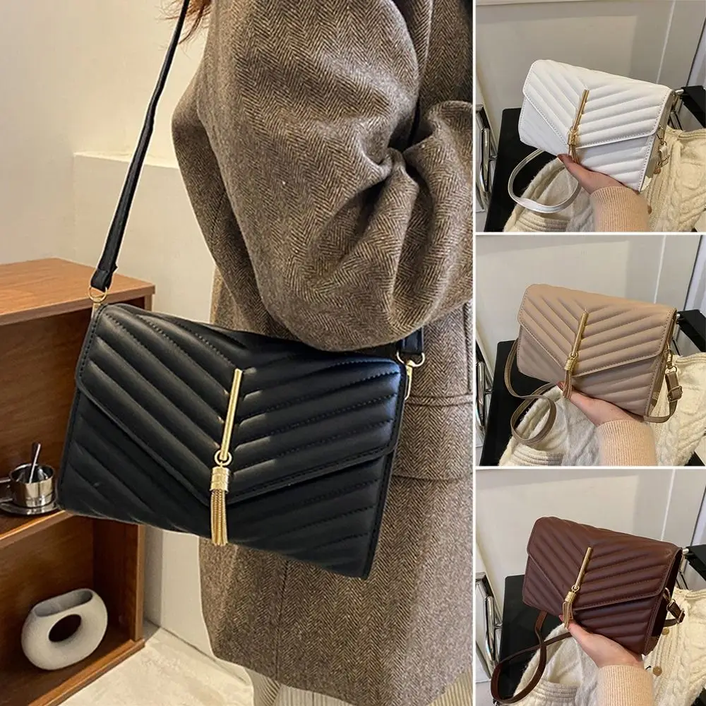 

Embroidery Crossbody Bag PU Leather Shoulder Bag Casual Messenger bag for Women