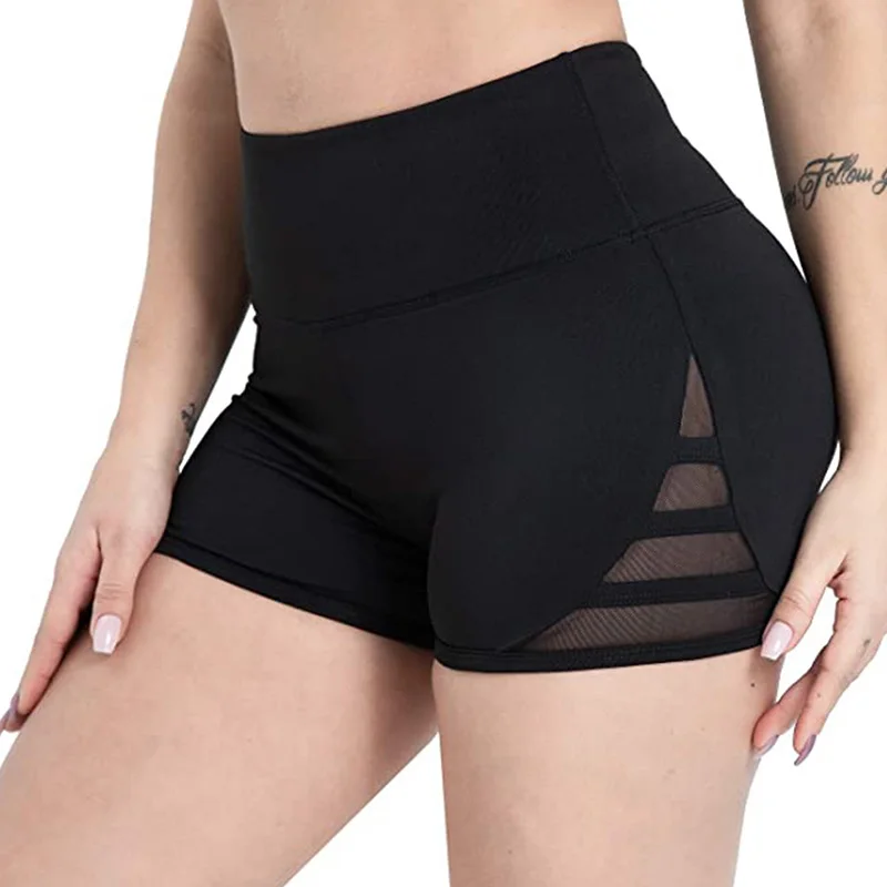 Women's Casual Tight-fitting Skinny Buttocks Lifting Fitness Sports Elastic Trousers Gym Girl Tights Shorts Female