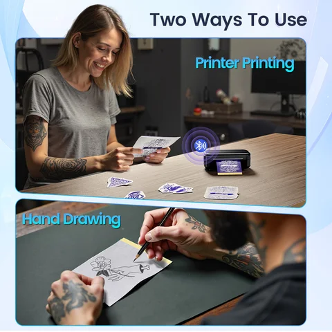 Трафаретная бумага для татуировки Zodzi 80x133 мм 100 шт.