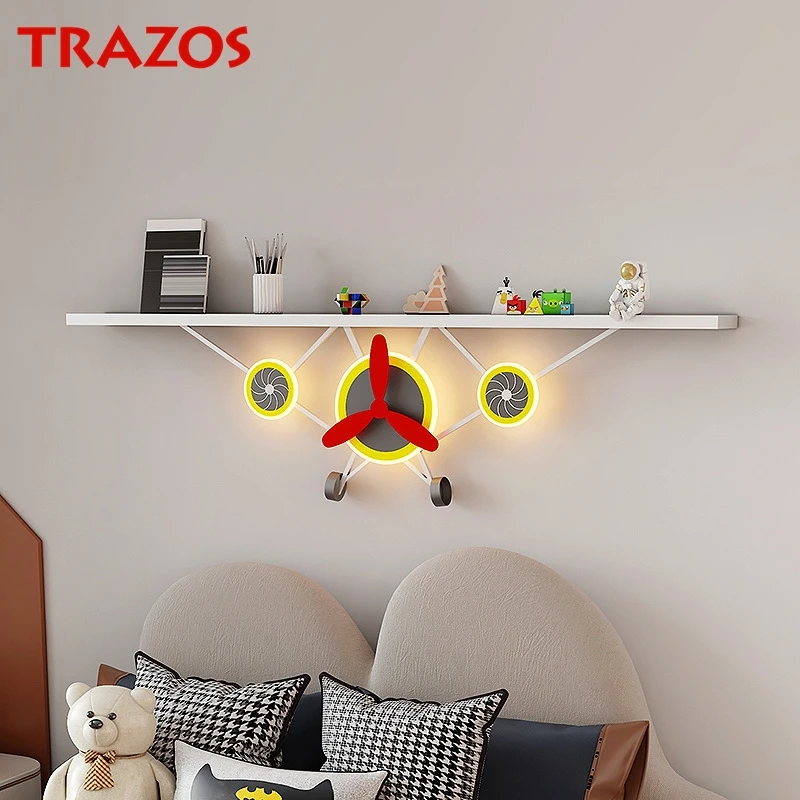 

Design Aircraft Light Children's Room Wall Lights Boy Room Light Creative Electric Living Room Bedroom Shop Light