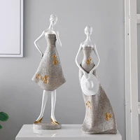 new butterfly lady resin statues literary girl home decor miniature figurines nordic desktop sculpture crafts interior ornaments
