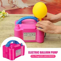 electric balloon pump eu plug 220 240v dual nozzle electric balloon blower 2modes automatic balloon inflator pump air compressor