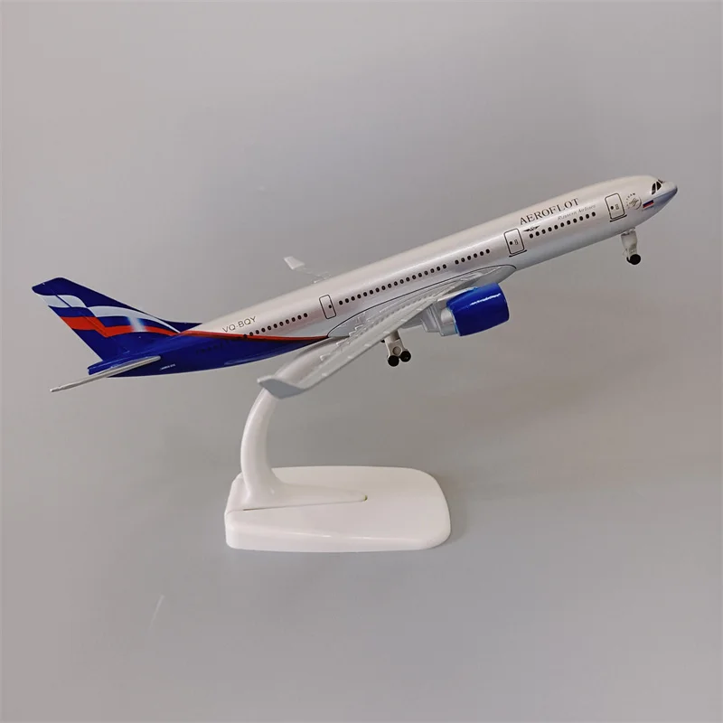

20cm Alloy Metal Air Russia Aeroflot Russian Airbus 330 A330 Airlines Airways Airplane Model Plane Diecast Aircraft w Wheels