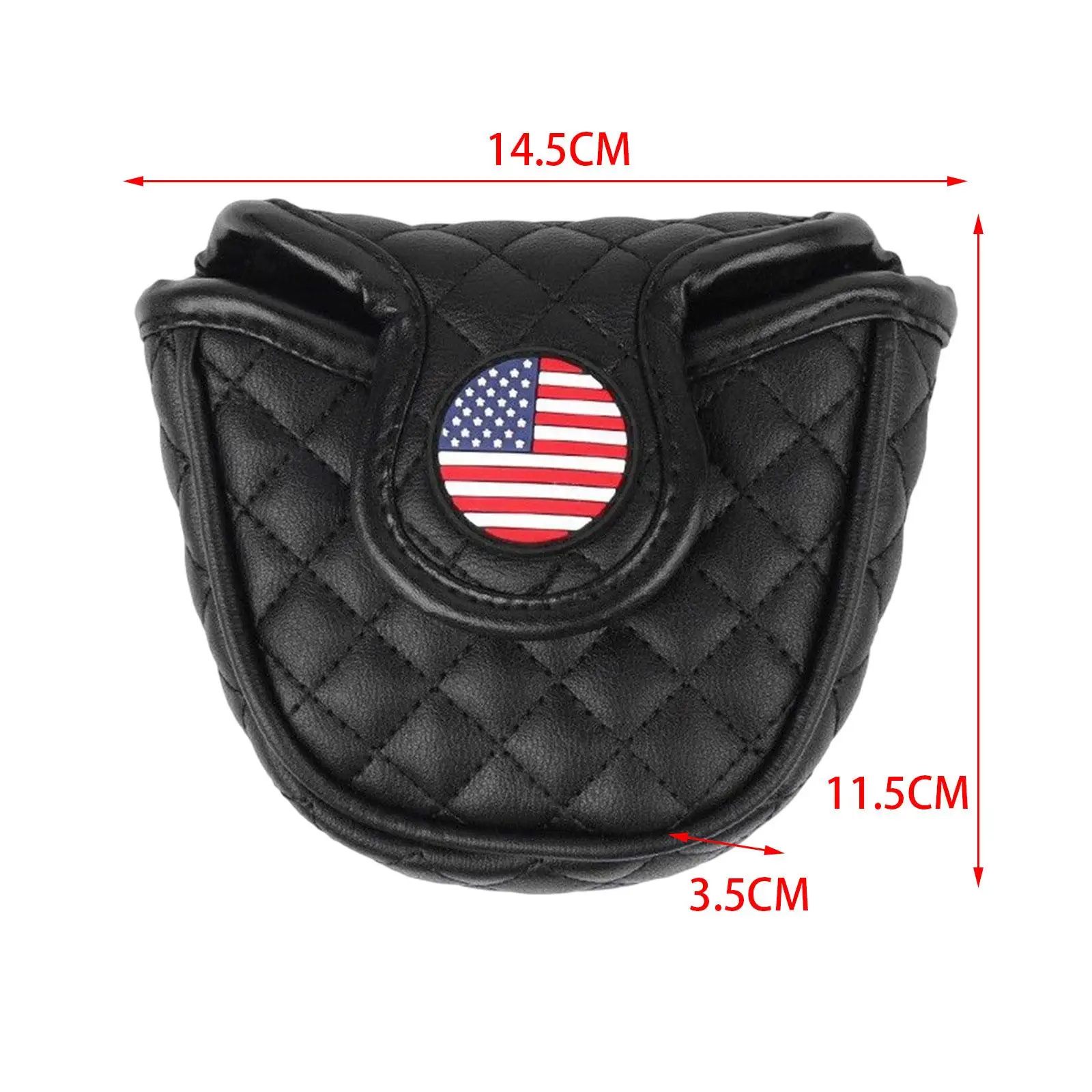 

Fashion Golf Mallet Putter Head Cover PU Leather Waterproof Protective Putter Headcover for Sports Accessories Golf Training