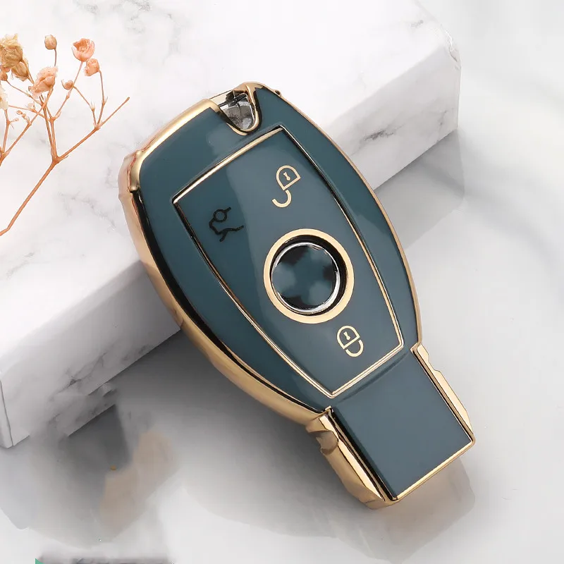 

Car Key Case Cover Key Bag For Mercedes Benz A B C S Class AMG GLA CLA GLC W176 W221 W204 W205 Accessories Holder Shell Keychain