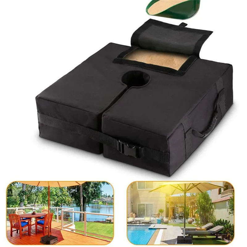 

New Parasol Canopy Base Fixed Sandbag Outdoor Patio Umbrella Base Weight Bag Parasol Umbrella Heavy Duty Sand Bags Stand Base