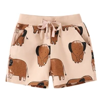 jumping meters summer elephant print childrens shorts drawstring toddler cotton short kids trousers pants cute baby wear
