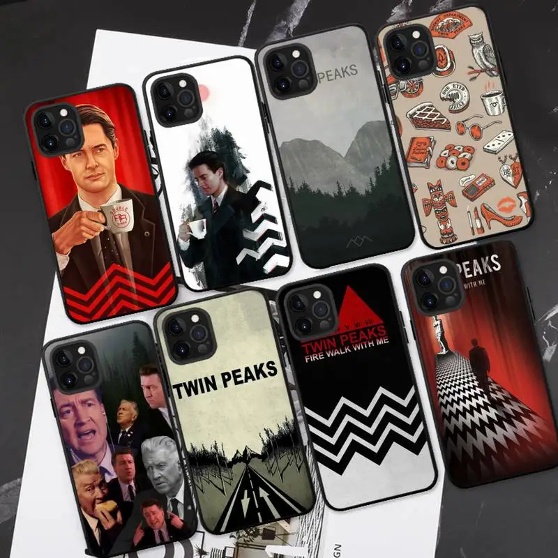 

Welcome To Twin Peaks Phone Case For iPhone 13 11 8 7 6 6S Plus X XS MAX 5 5S SE 2020 XR 11 pro DIY Funda