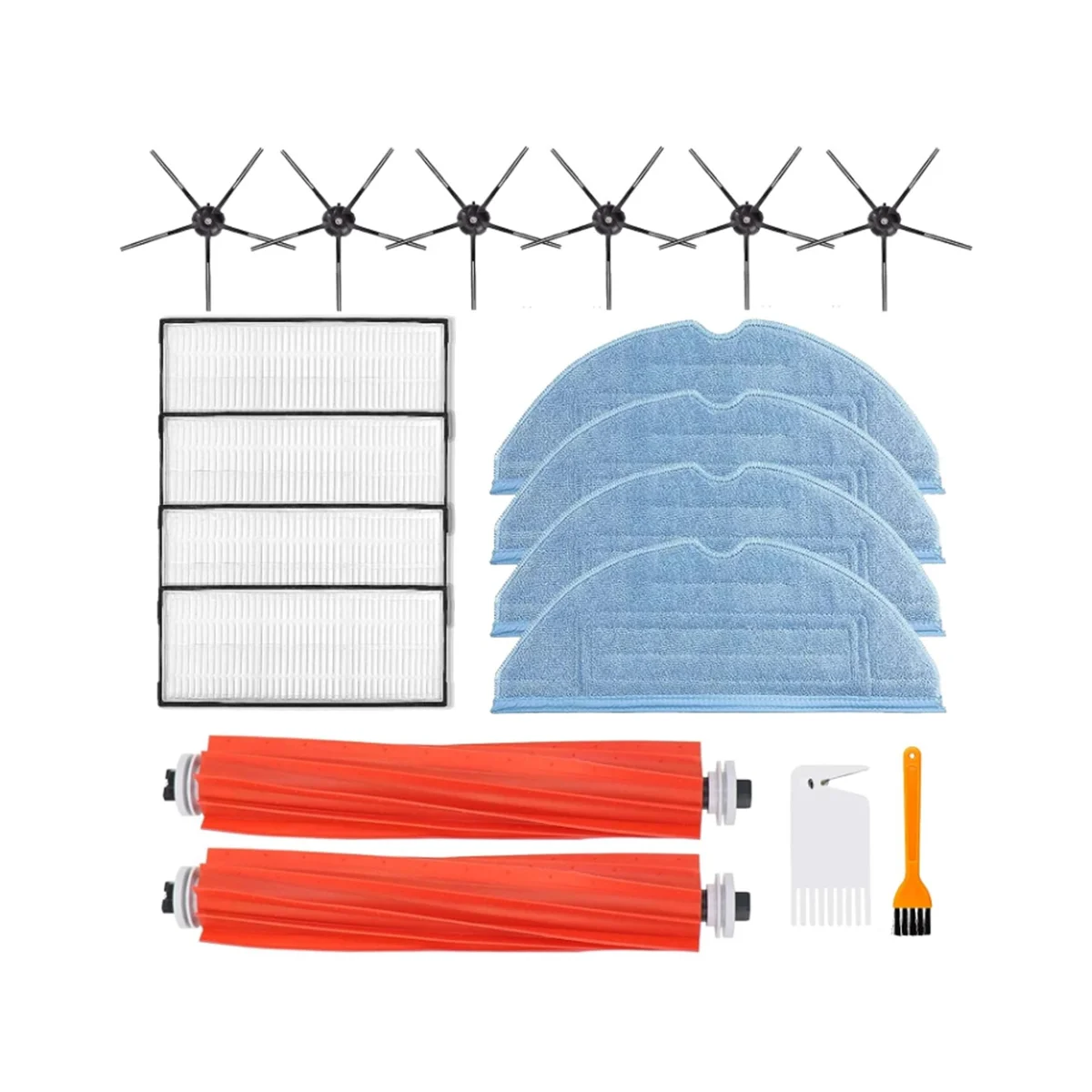 

18PCS S7 Accessories Kit for Xiaomi Roborock S7, S7+, S7 MaxV, S7 MaxV Plus, T7, T7S, G10S,G10S PRO Robot Vacuum Cleaner