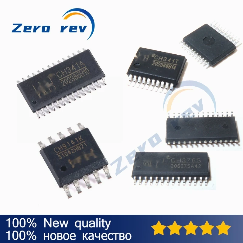 

1Pcs 100% New CH341A CH341 CH376S CH376 SOIC-28 CH341T CH341 SSOP-20 CH9141K CH9141 SSOP-10