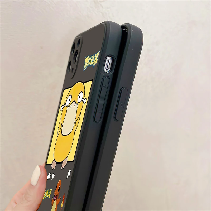 pokémon japanese anime phone case for funda iphone 13 12 11 pro max mini x xr xs max 6 6s 7 8 plus funda celular liquid silicon free global shipp