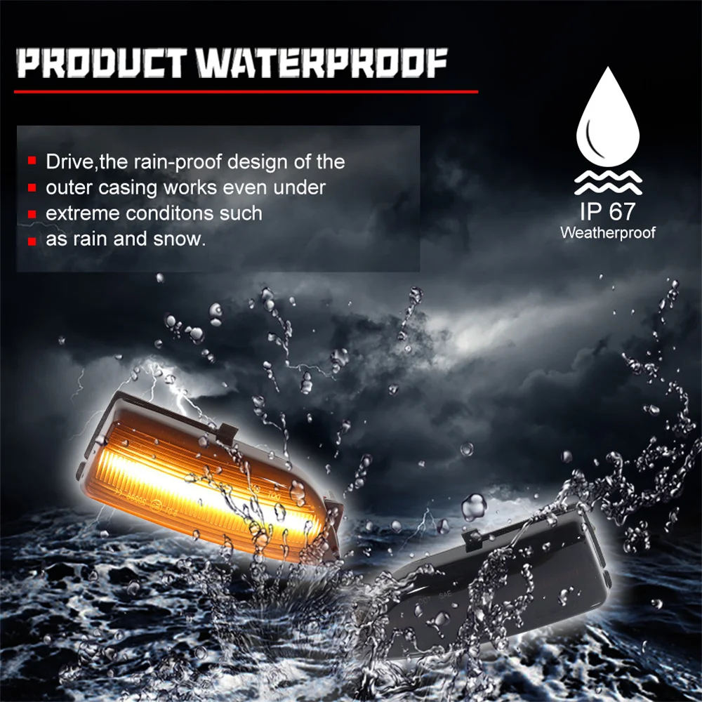 Без ошибок дымчатые линзы последовательная динамическая желтая фотолампа для