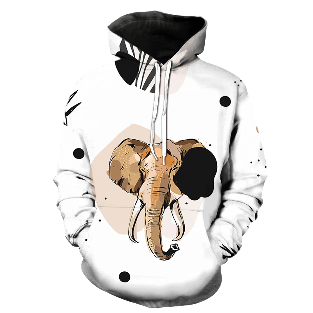 

Cartoon Animal Men's Hoodie 3D-printed Hip-hop with Hooded Jacket 2022 Sweatshirt Fashion Streetwear Top