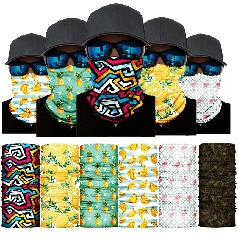 

Fashion Print Bandana Multifunctional Seamless Tube Mask Scarf Buffs Face Balaclava Outdoor Dustproof Sunscreen Neck Warm Gaiter