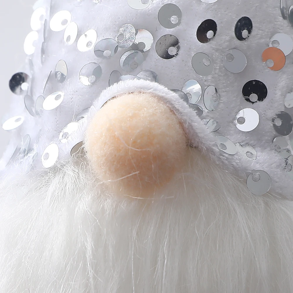 Светящийся гном Счастливого Рождества безликая кукла подвеска на