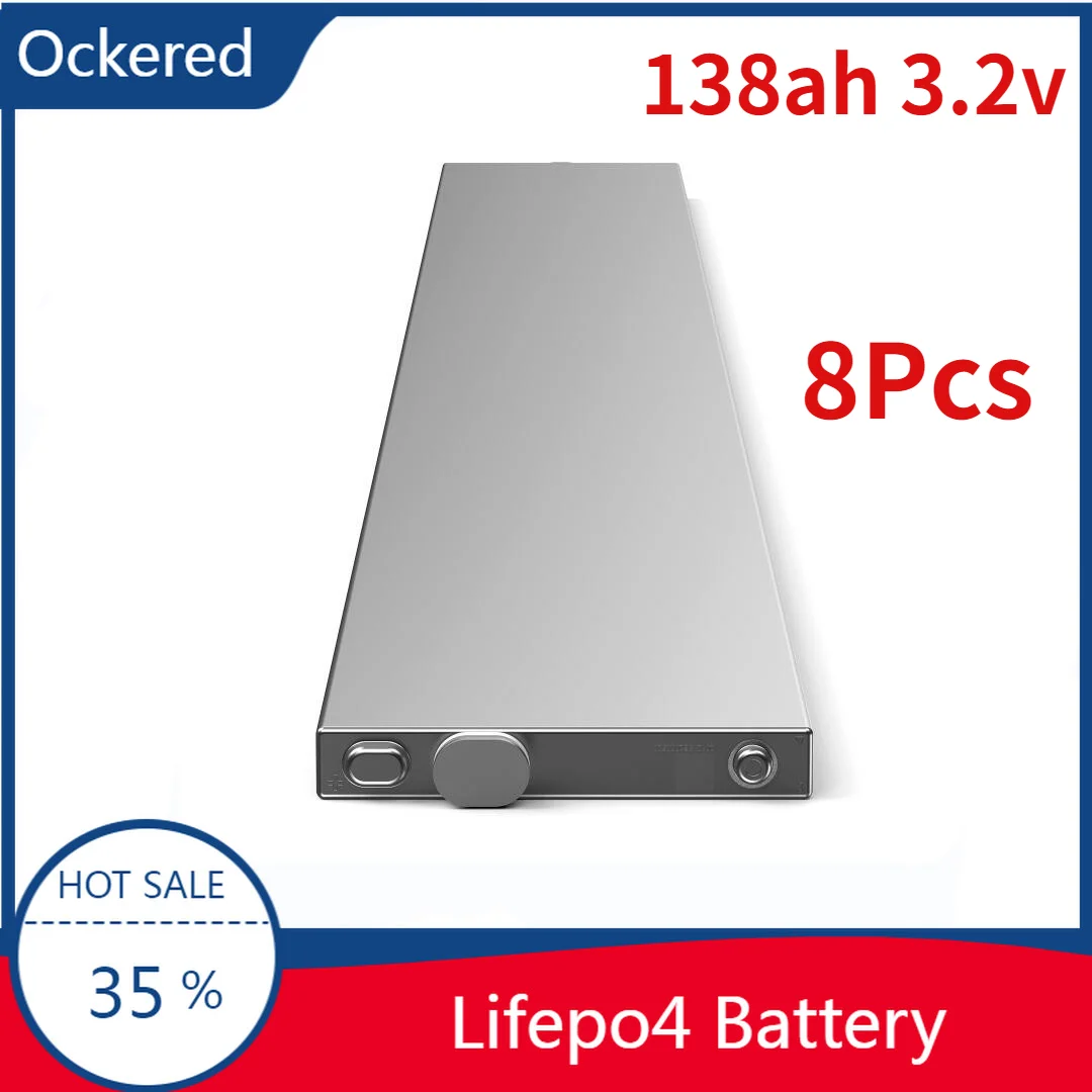 

8pcs Lifepo4 Byd 138Ah Blade Battery 3.2V Lithium Iron Phosphate Large Capacity Power Station Energy Storage RV Batteries