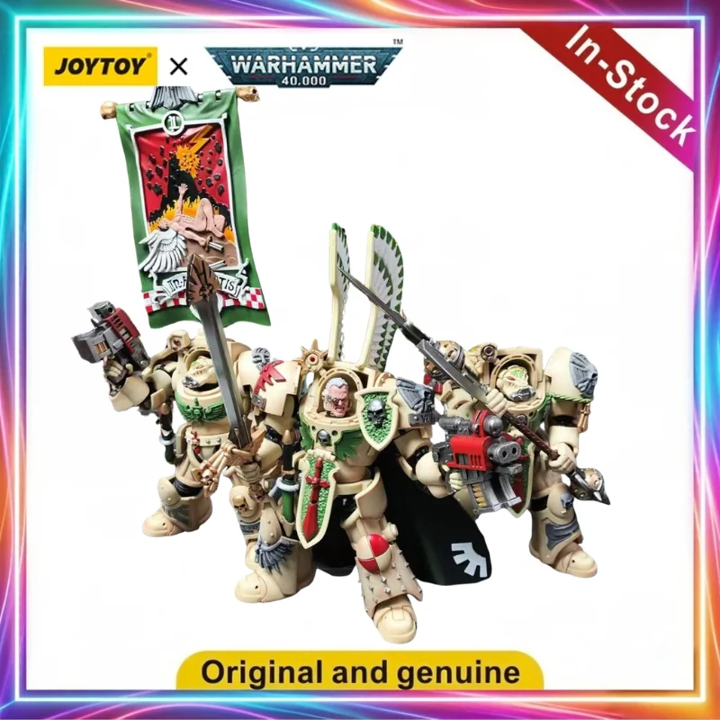 Фото Фигурки JOYTOY Warhammer 40K Dark Angels Deathwing Strikemaster, Deathwing Champion, Deathwing Ancient, масштаб 1/18, игрушки, модели №3