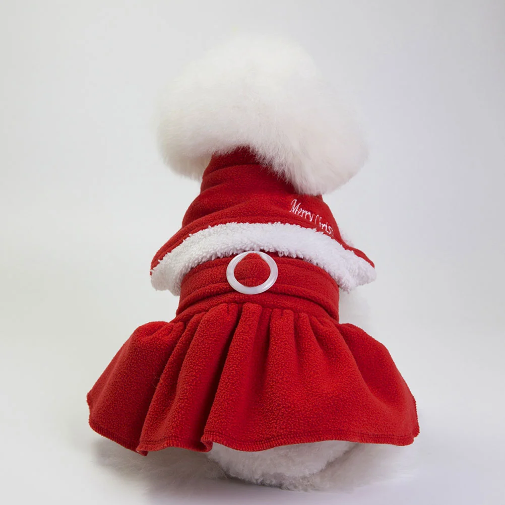 

Fleece Skirt Dog Pet Cloth Costume Puppy Hoodie Coat Clothes Cosplay Party Outfits Deer Apparel Christmas Doggie