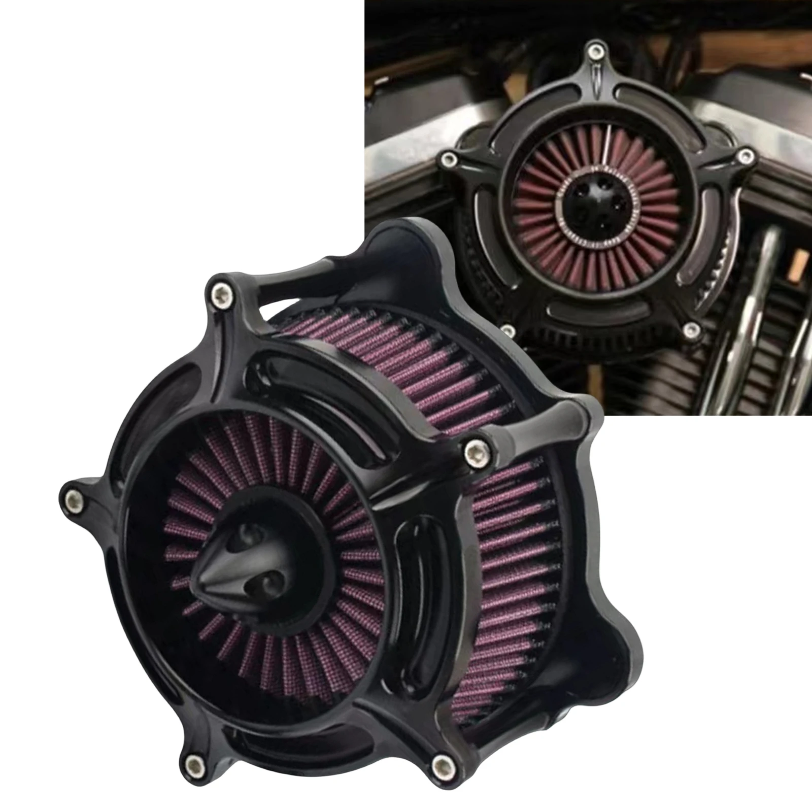 Впускной воздушный фильтр для моделей Harley Dyna/FXR EVO Softail Touring Twin Cam