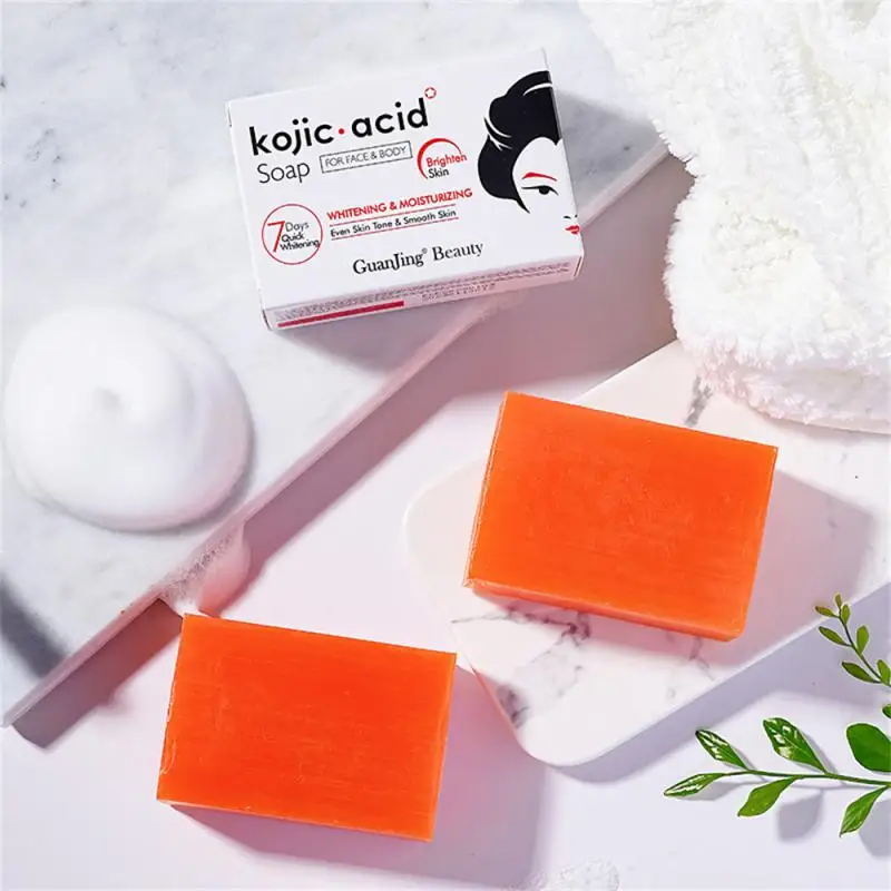 

Kojic Acid Whitening Soap Skin Lightening Cleaning Bar Handmade Beauty Soap Even Tone Fades Scars Sun Damage Age Spots Skin Care