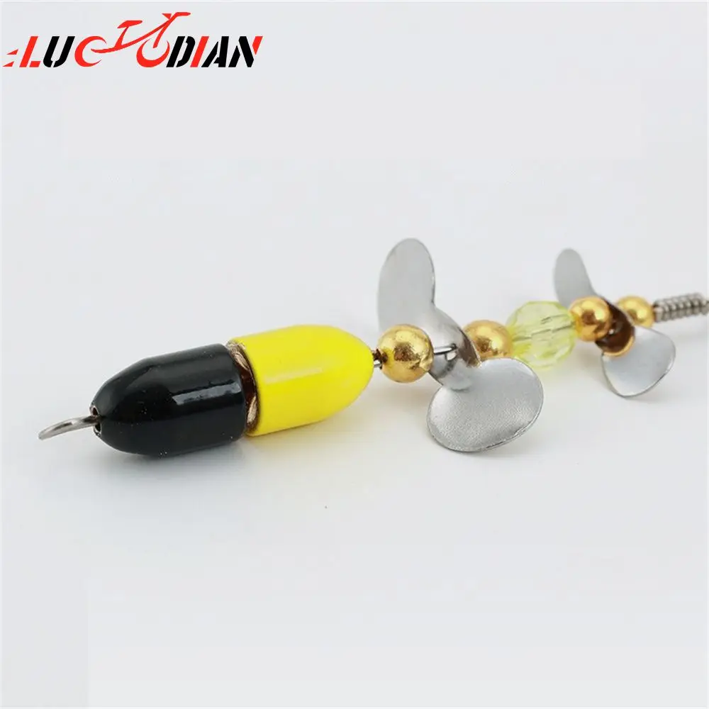 

Rotating Luya Fake Bait Spinner Sequins 5g/10g Fishing Bait Full Water Layer With Feather Luya Bait For Bass Trout Perch Pike