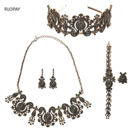 turkish women jewelry sets antique ethiopian jewelry earring ring necklace set fashion jewelry womens accessories