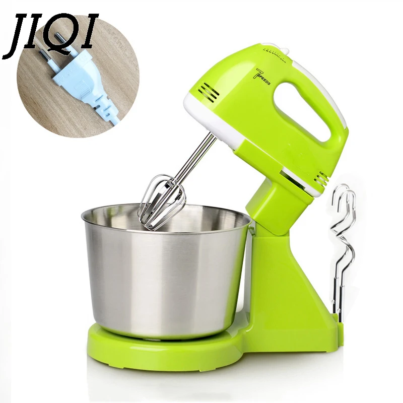 JIQI 7 Files Dough Mixer Egg Beater Food Blender Kitchen Electric Food Processor hand held cream milk Foamer whisk Stirrer 110V