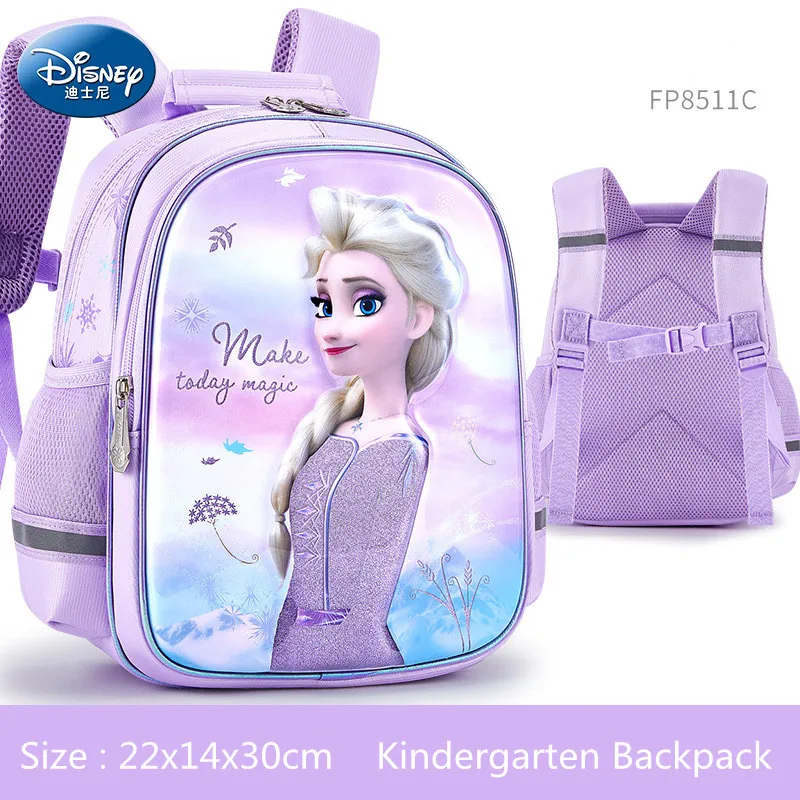 2022 Disney Frozen Kindergarten Bag For Girls Gifts Elsa Anna School Student Shoulder Orthopedic Backpack Large Capacity Mochila