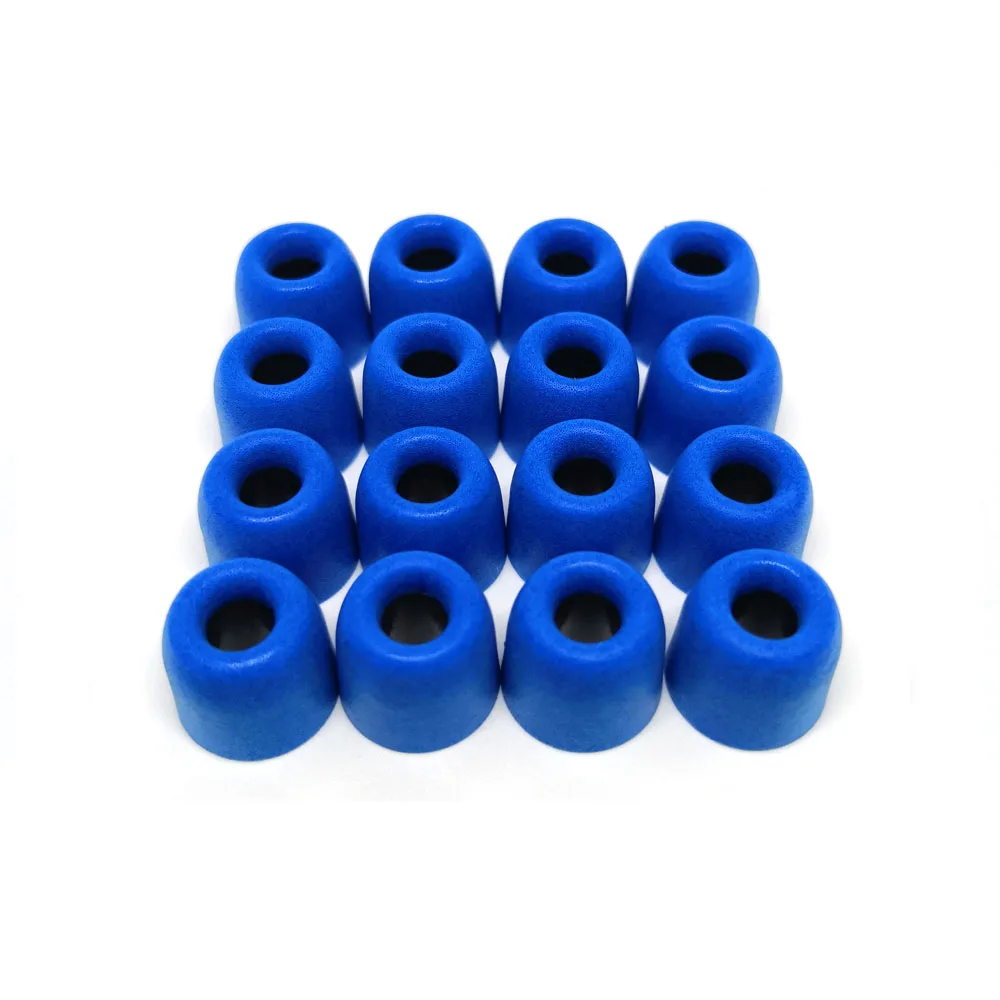 16 Pieces/8 Pair Soft Memory Foam Pad, Earphone Sound Insulation Foam Pad 3.0mm Caliber T100 Earphone Accessories, Blue