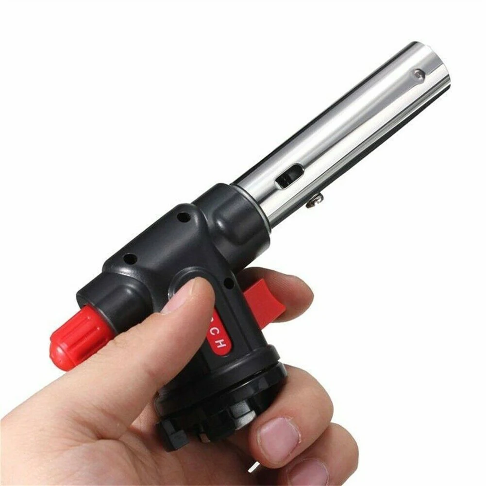 Portable Gas Burner Flamethrower Gas Torch Butane Burner Welding Gas Torch Tourist Burner Torch Flame Gun Brazing Flamethrower