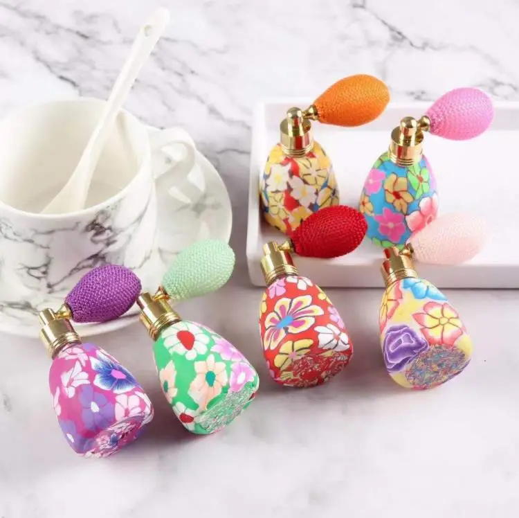 

100pcs 10-15ml Balloon Perfume Bottles Atomizer Empty Bottles Spray Bottle Dispenser Travel Portable Glass Refillable Bottle SN