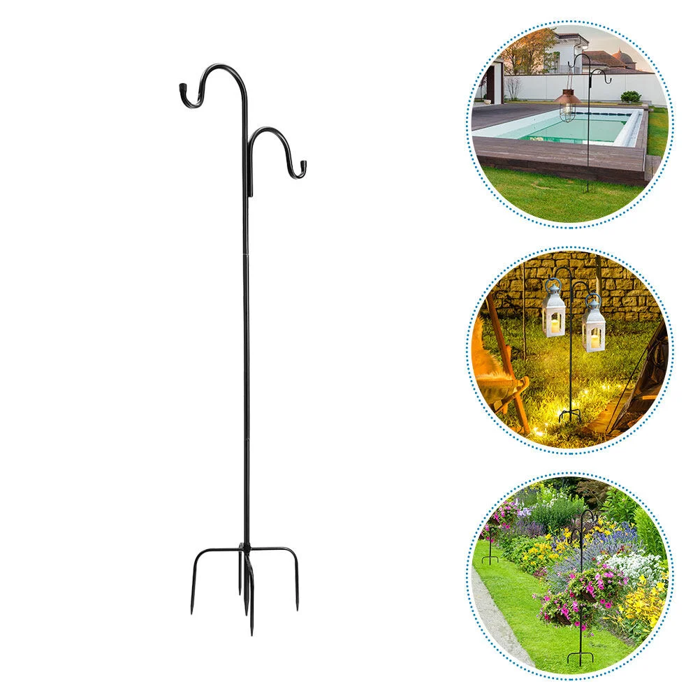 

Hook Rod Iron Garden Inserted Shepherds Outdoor Patio Lamps Streetlamp Storage