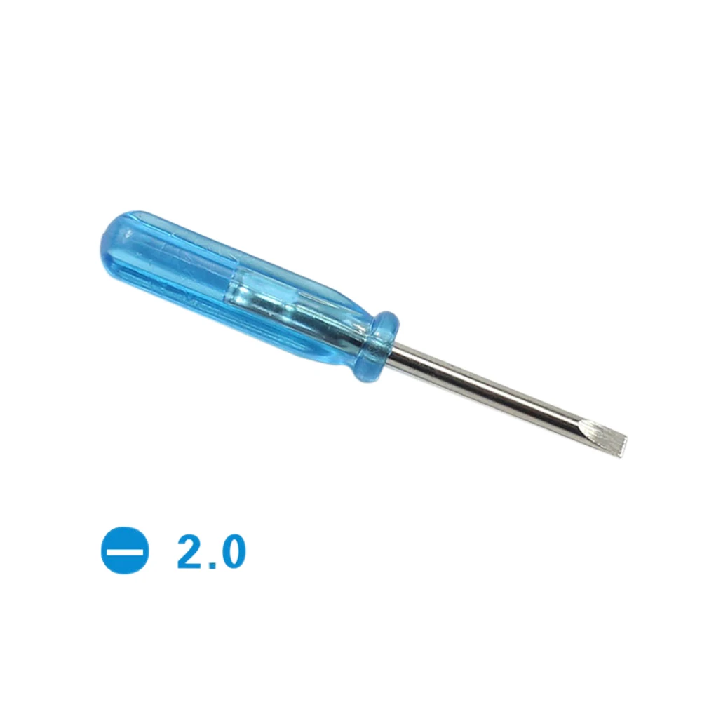 

Small Screwdrivers Mini Screwdrivers Blue+Silver Cross/Slotted Steel 2.0mm