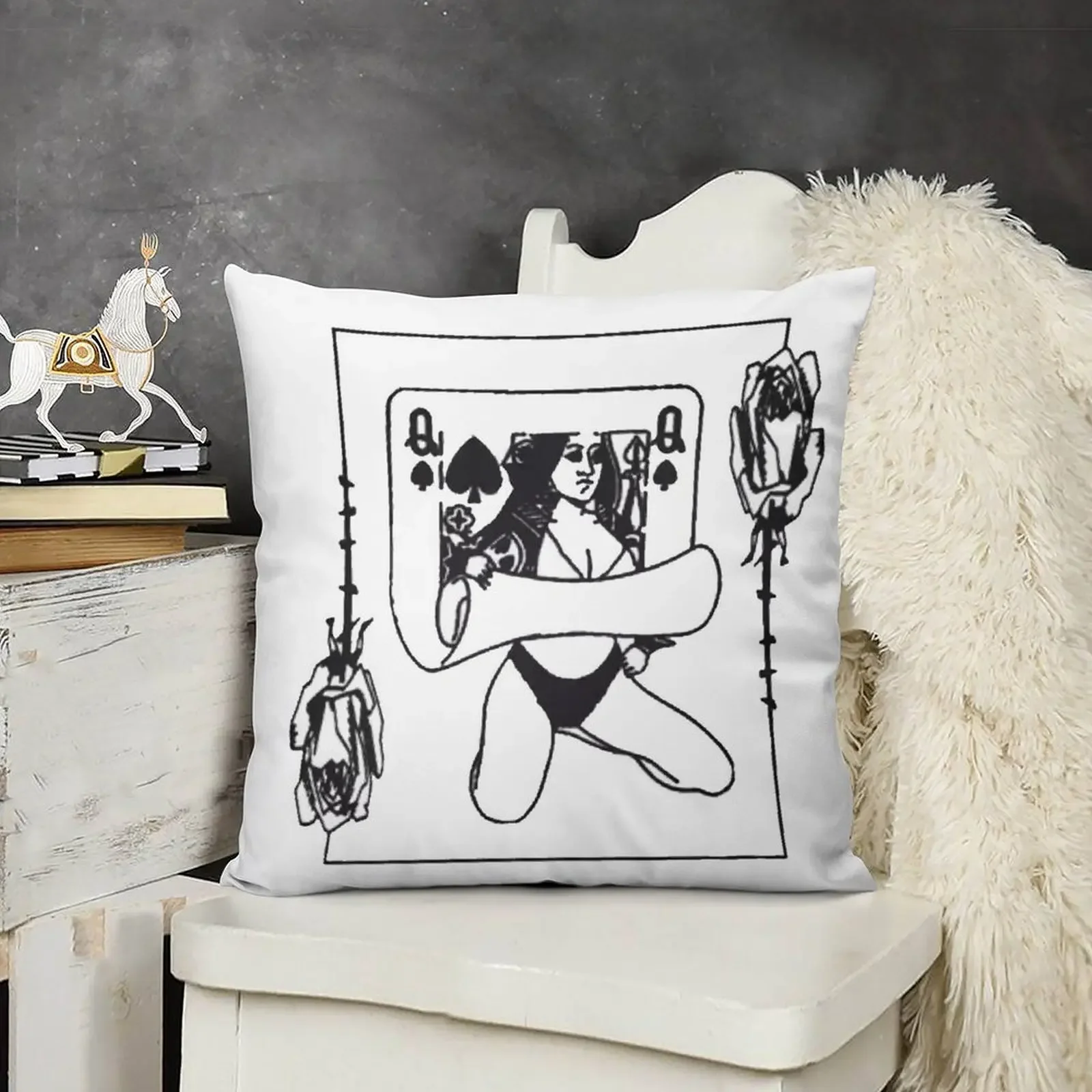 Card Girl Babe Design Hype Декоративная подушка Диванные подушки Роскошные декоративные