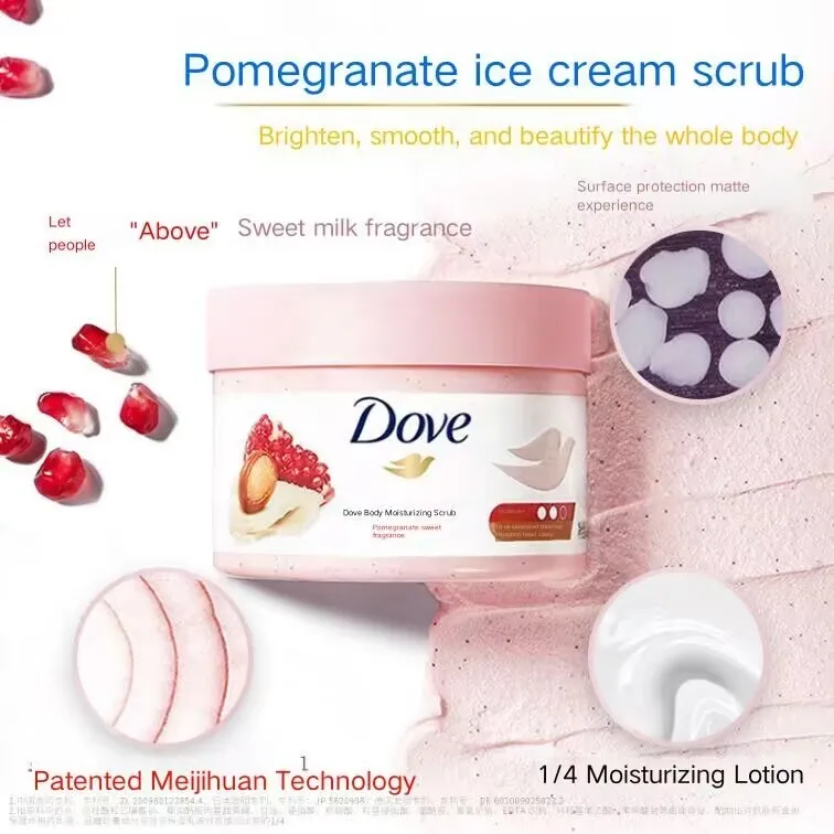 Крем-скраб для тела голубей для женщин увлажняет и очищает тело, купая с куриной кожей углов