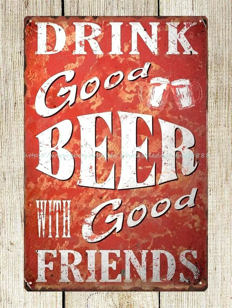 Хороший напиток хорошее пиво для друзей гараж мужская пещера металлический