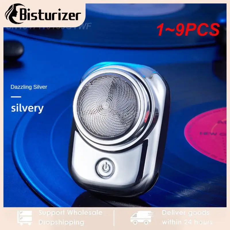 

1~9PCS Mini Electric Travel Shaver For Men Pocket Size Washable Rechargeable Portable Painless Cordless Trimmer Knive Face Beard
