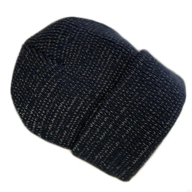 Фото Y5JD Retro Beanie Hat Hat Roll-Up Emerfuctive High Visibuity Skull Skull для мужчин женщин №1